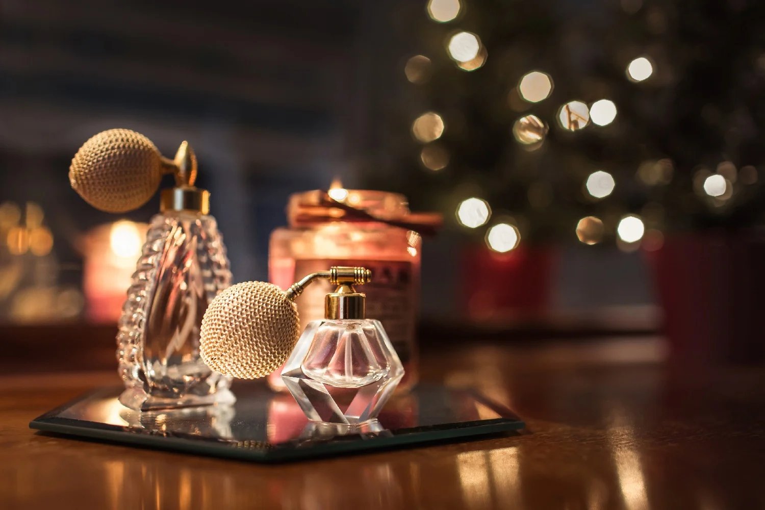 Embalagem de perfume importado luxuoso para o Dia dos Namorados